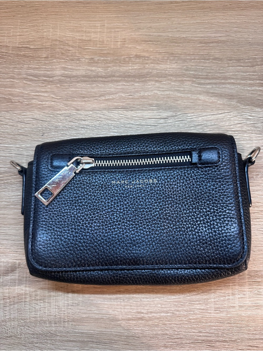 Marc Jacobs Black Pebbled Leather Small Crossbody